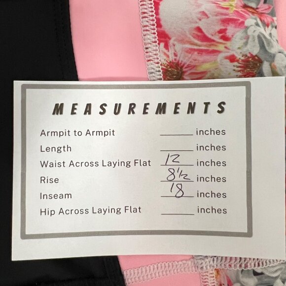 Lululemon Run A Marathon Crop II Legging Black Flowabinga Pink Floral size 4 - Picture 10 of 10